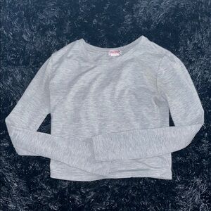 Gray Long Sleeve Kids Top